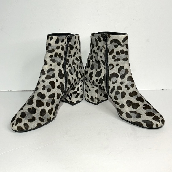 Cole Haan Arden Grand Bootie‎ Boots in Mercer Ocelot Black Grey Print Size 10 - Picture 5 of 6